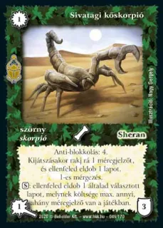 Sivatagi kőskorpió