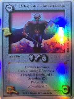 A bajnok manifesztációja (foil)