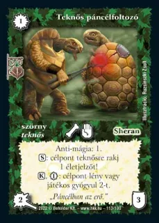 Teknős páncélfoltozó (2022)