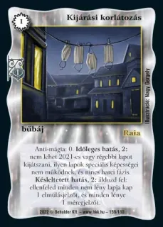 Kijárási korlátozás
