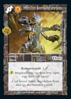 AB-67-es korrigáló gépezet