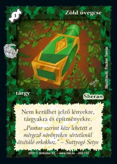 Zöld üvegcse