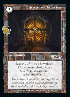 Tárnaváros lezárása